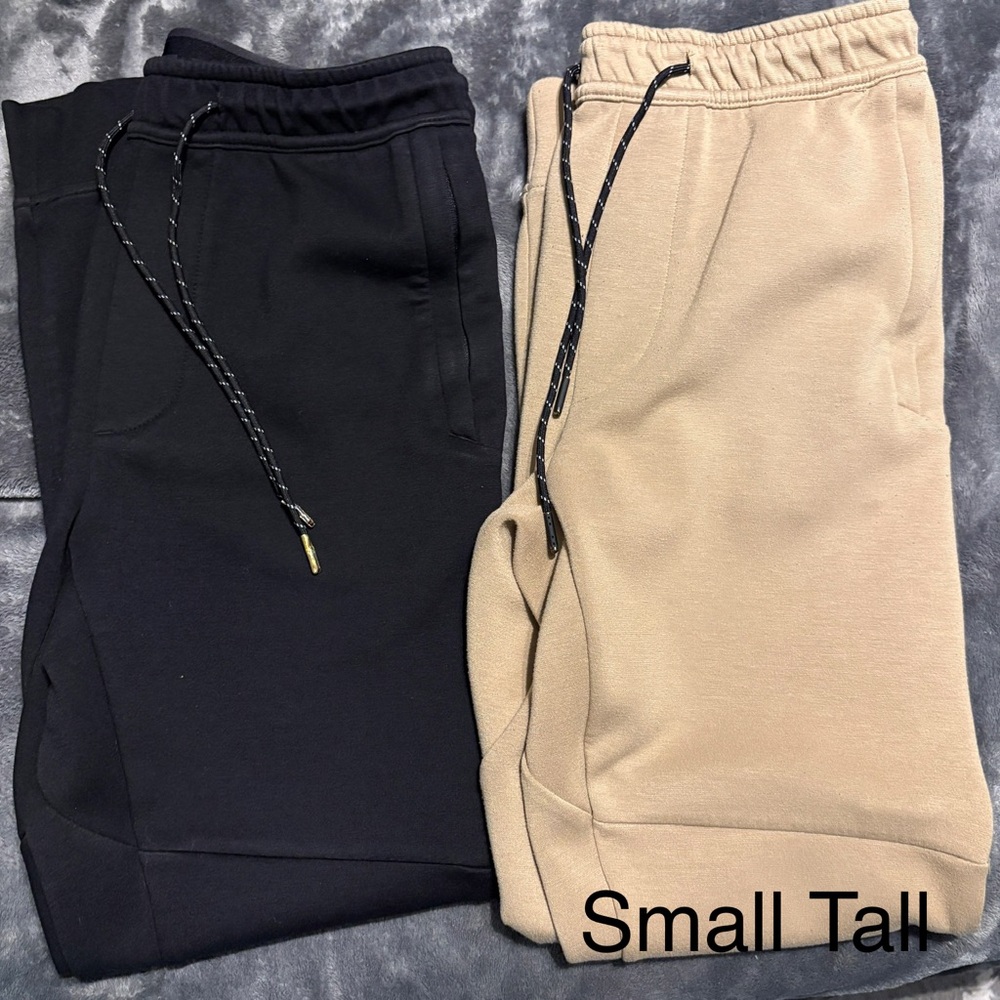 Men’s Black and Tan Jogger Pants